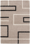 Kilimas CREYA GIPSY, 170 x 120 cm, rusvos sp., 100% perdirbto poliesterio