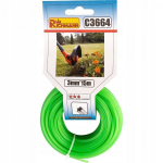 Penkiakampis žoliapjovės pjovimo lynas RICHMANN, 3,0 mm x 15 m