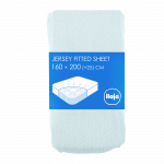 Trikotažinė paklodė su guma ILAJA, 4-jų spalvų, 160 x 200 + 25 cm, 50% medv., 50% poliest.