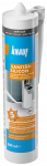 Sanitarinis silikoninis hermetikas KNAUF SAMTSCHWARZ, juodos sp., 300 ml