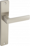 Durų rankena EUFORIA, be skylės, kvadratinė, nikelio spalvos