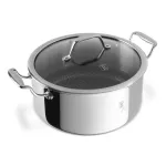 Nerūdijančio plieno tro&scaron;kinimo puodas su dangčiu BERLINGERHAUS ETERNAL, &oslash;24 cm, 4,5 L