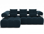 Kampinė sofa Levvi, tamsiai mėlyna sp., 184 x 260 cm x 102 cm