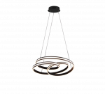 Pakabinamas LED &scaron;viestuvas TRIO Nuria,60W, 2300+3000+4000K,7200lm,juodos sp., &oslash;60 x 150 cm