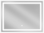 Vonios veidrodis Mexen Miko su LED ap&scaron;vietimu ir &scaron;ildymo kilimėliu, 80 x 60 cm