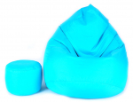 Sėdmai&scaron;is su pufu Mega Comfort XXL, kodura, turkio spalvos