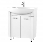 Pastatoma vonios spintelė AQUARODOS ANITA su praustuvu, 70 x 85 x 48 cm, balta