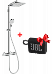 Du&scaron;o sistema HANSGROHE CROMETTA E 240 1JET SHOWERPIPE, chromo sp. + DOVANA