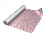 Plėvelė &scaron;ildomoms grindims EUROVENT ALUFLOOR, 110 g/m2, 1,0 x 50 m