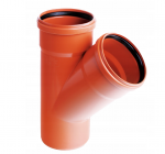 PVC lauko kanalizacijos tri&scaron;akis PIPELIFE DN160 x 110 x 45&deg;