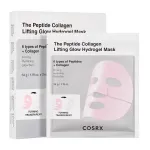 Hidrogelio lak&scaron;tinės veido kaukės su peptidais ir kolagenu COSRX The Peptide Collagen Lifting Glow Hydrogel Mask, 3 vnt.