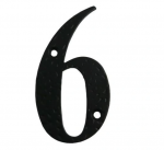 Namo numeris 6, 100 mm., juodos sp.