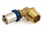 Presuojama alkūnė GENERAL FITTINGS, DN16 x 1/2, i&scaron;orinis sr.