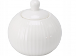 Porcelianinė cukrinė BONE RIBBED, baltos sp., 310 ml