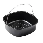 Metalinis stačiakampis indas gruzdintuvei PYREX AIR FRYER, 22 x 21 cm
