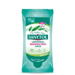 Universalios dezinfekcinės valymo servetėlės SANYTOL, 72 vnt.