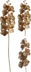 Dirbtinė gėlė ORCHID GLITTER, auksinės sp., 2 rū&scaron;ių, 98 cm