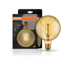 Dekoratyvinė LED lemputė OSRAM FILAMENT 1906 PINE, E27, 4W(=40W), 2400K, 470lm, gintaro sp., non-dim