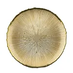 Stiklinė pietų lėk&scaron;tė AURORA ROYAL GOLD, auksinės sp., 27 cm