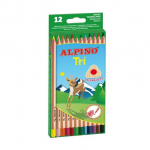 Spalvoti pie&scaron;tukai ALPINO TRI , 12 vnt