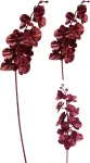 Dirbtinė gėlė ORCHID GLITTER, t.raudonos sp., 2 rū&scaron;ių, 98 cm
