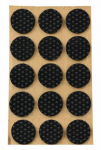 Veltinio padukas su guma"Antislip" 30 mm, juodos sp. 15 vnt. lapelyje