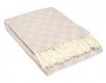Pledas ANDORA, smėlio sp., 140 x 200 cm,10% Ka&scaron;myro vilna, 90% Merino vilna