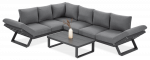 Lauko baldų komplektas TROFEO Corner, Dark Grey