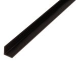 Plastikinis kampinis profiliuotis, juodos sp., 492489, 15 x 15 x 1,2 x 2600 mm