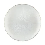 Stiklinė pietų lėk&scaron;tė AURORA ROYAL PEARL, kreminės sp., 27 cm