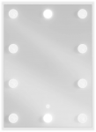 Vonios veidrodis Mexen Dona su LED ap&scaron;vietimu ir &scaron;ildymo kilimėliu, 50 x 70 cm