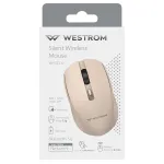 Tyli belaidė pelė WESTROM, kreminės sp.