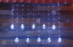Elektrinė girlianda-užuolaida BULBS, 200 LED, IP20, 5 V, &scaron;altai balta, 7.17 m