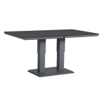 Lauko stalas su reguliuojamu auk&scaron;čiu TOMSON 150 x 90 x 52-75 cm, tamsiai pilkas