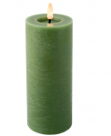 Elektrinė LED dekoracija LUMINEO ŽVAKĖ, IP20, žalios sp., 2 x AAA (neįeina), 19 cm
