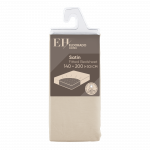 Satininė paklodė su guma ELDORADO HOME, 4-jų spalvų, 140 x 200 + 30 cm, 100% medvilnės