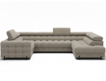 Kampinė sofa Fectory, smėlio sp., 205 x 346 cm x 93 cm