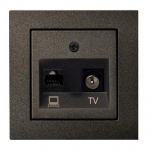 TV + kompiuterio lizdas be rėmelio EPSILON, antracito sp.