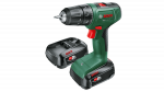 Akumuliatorinis suktuvas-gręžtuvas BOSCH EasyDrill 18V-40, 18 V, 2 x 2,0 Ah Li-ion, 40 Nm