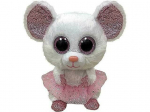 Pliu&scaron;inė pelė TY NINA, baltos sp., 23 cm