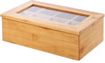 Dekoratyvinė medinė dėžutė TEA BOX, 32 x 20 x 6,5 cm