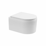 Pakabinamas unitazas Invena Glamour, su dangčiu, 360 mm x 495 mm