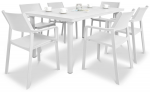 Lauko baldų komplektas TRILL/LIBECCIO 6+1, Bianco