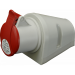 Lizdas kampinis SEZ, 5x32A, IP44, 400V, Pilkas/Raudonas