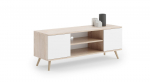 TV spintelė Focus Oak/White, 155x50x40 cm