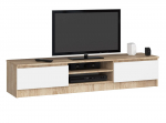 TV staliukas K160, ąžuolo/balta