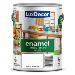 Emaliniai dažai LUXDECOR, blizgus, balto kri&scaron;tolo sp., 2,2 l