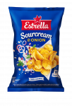 Bulvių tra&scaron;kučiai ESTRELLA, grietinės ir svogūnų skonio, 130 g
