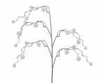 Dirbtinė &scaron;akelė SNOW BRANCH, baltos sp., 8 x 12 x 113 cm, 1 vnt