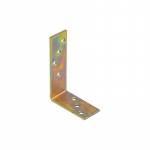 Montavimo kampas, 120 x 80 x 35 x 4 mm, geltonai cinkuotas 10 vnt.